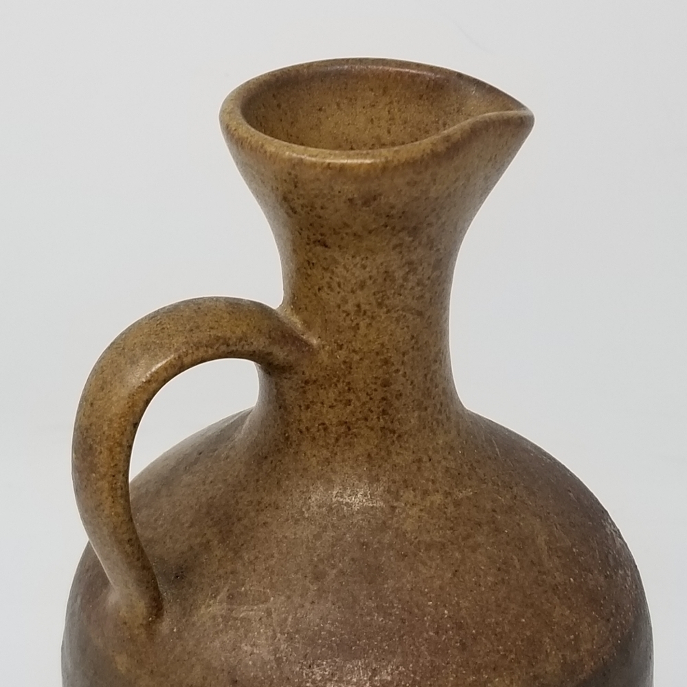 Pottery Jug Handle Spout Stoneware Marked M - Picture 9 of 16